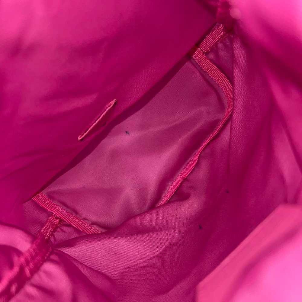 Prada drawstring bag, made of pink nylon with a t… - image 7