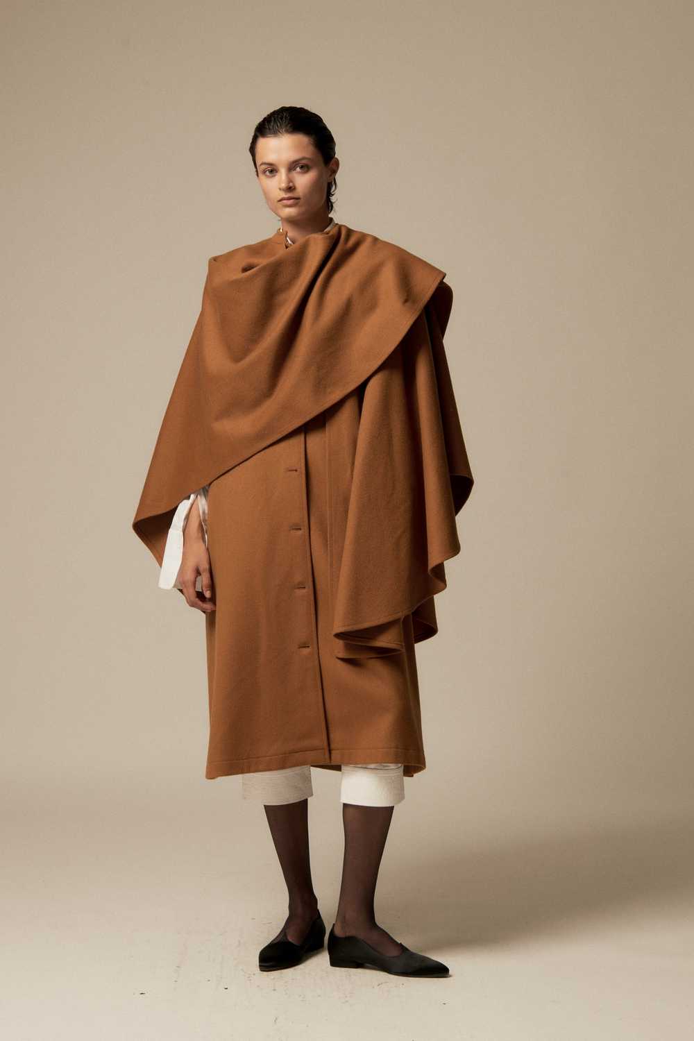 YSL Wool Cape Coat - image 4