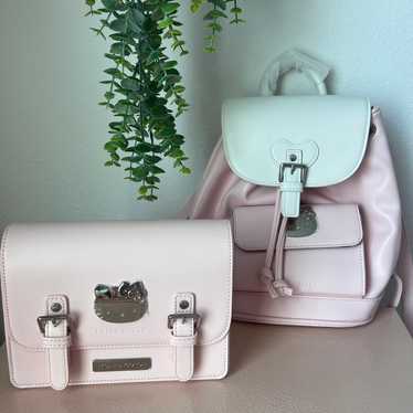 Sanrio Hello Kitty Soft Pink Leather Bag Set - image 1