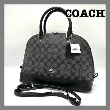 【Close to unused】Coach handbag signature 2way blac