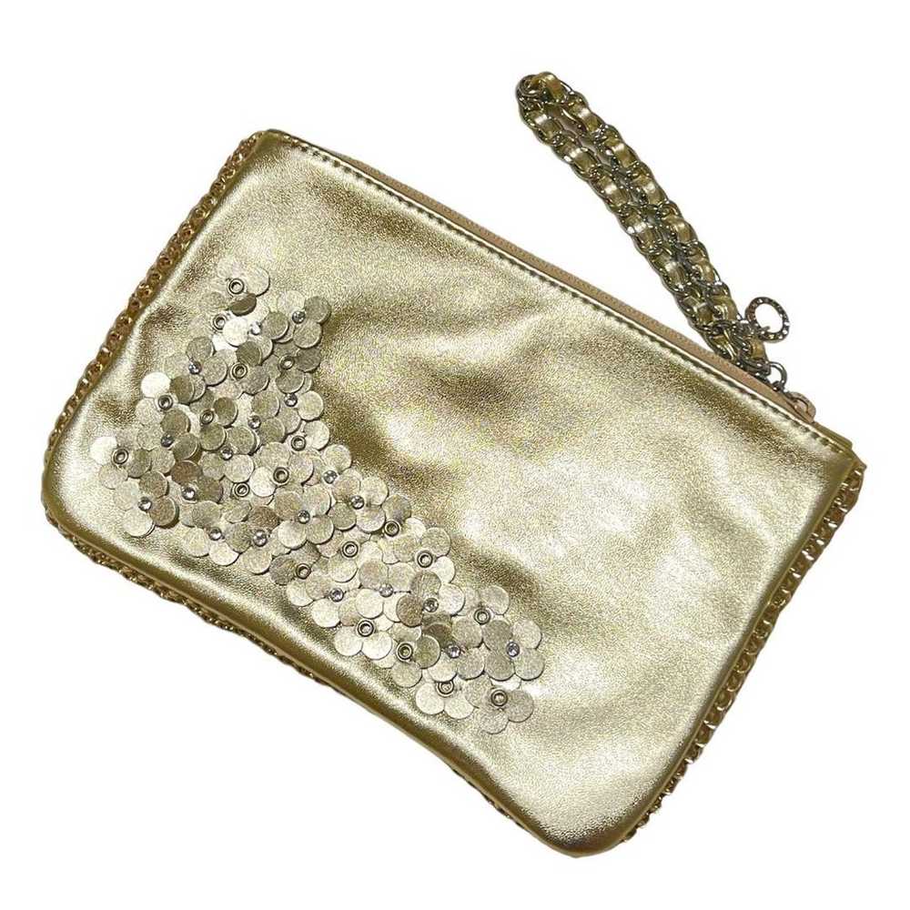 【Unused Class】Anteprima Wire Bag Clutch Bag Gold … - image 3