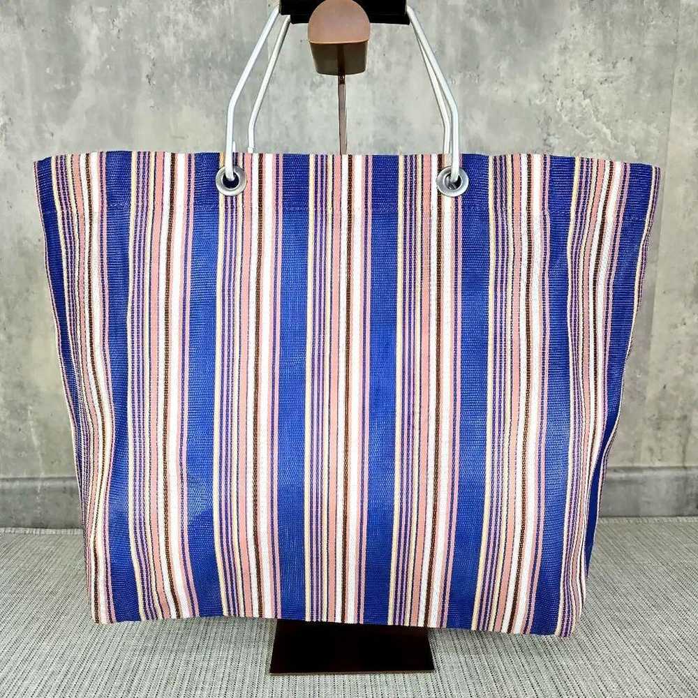 Almost unused MARNI Striped Flower Cafe Tote Bag. - image 5