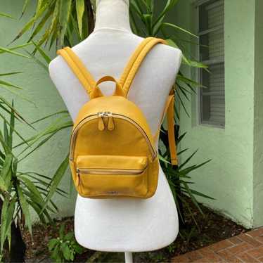 Coach Yellow Small Backpack - image 1