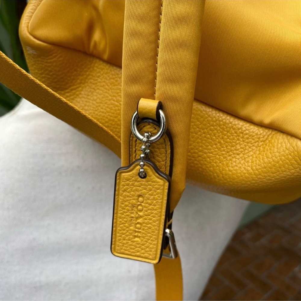 Coach Yellow Small Backpack - image 3