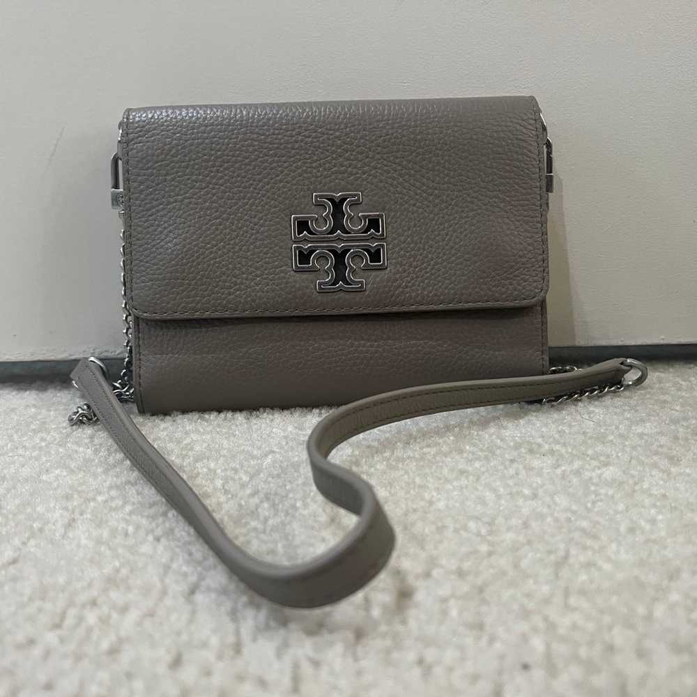 TORY BURCH Britten French Leather Crossbody - image 1