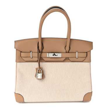 HERMES Toile Swift Birkin 30 Chai