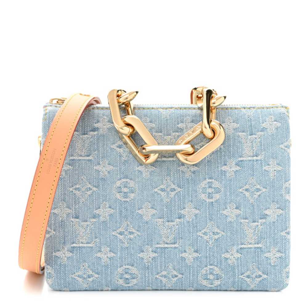 LOUIS VUITTON Monogram Denim Coussin BB Sky Blue - image 1