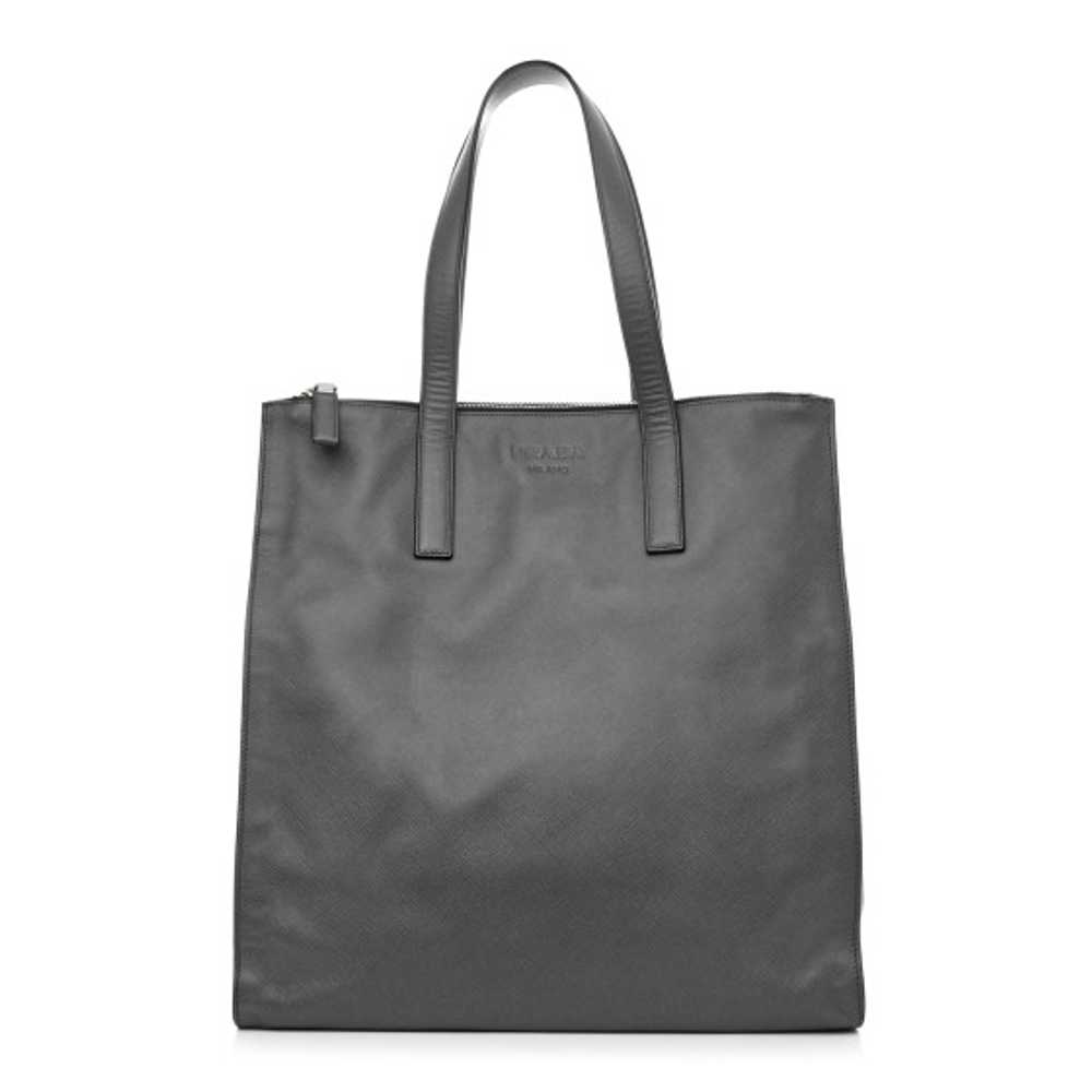 PRADA Saffiano Travel Shopping Tote Mercurio - image 1