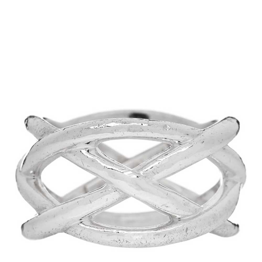 TIFFANY Sterling Silver Celtic Knot Ring 55 7.25 - image 1