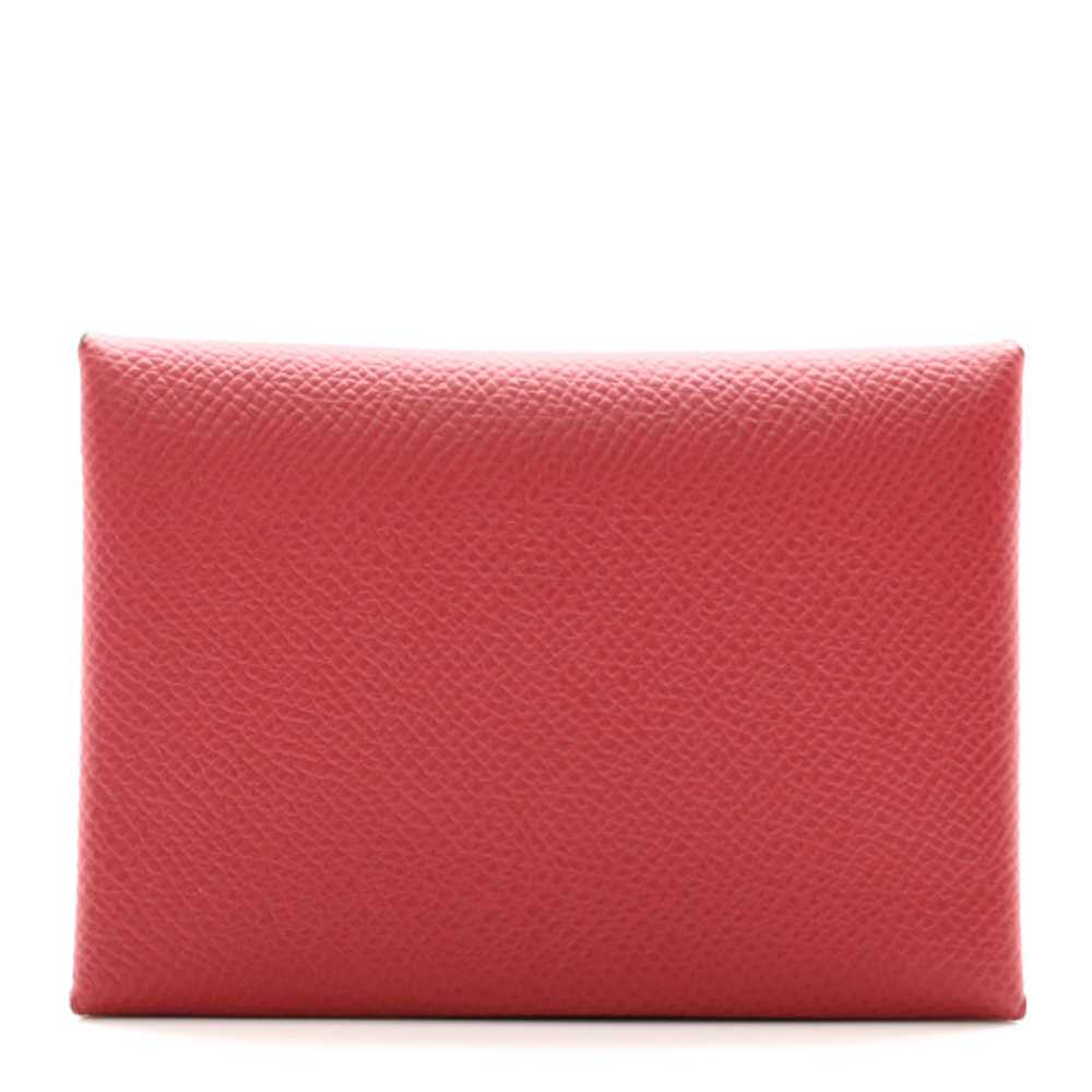 HERMES Epsom Verso Calvi Duo Card Case Rouge Gren… - image 1