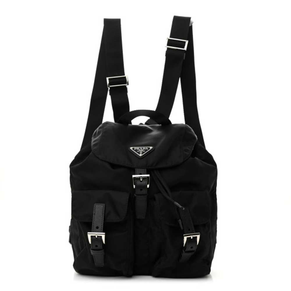 PRADA Tessuto Nylon Saffiano Small Backpack Black - image 1