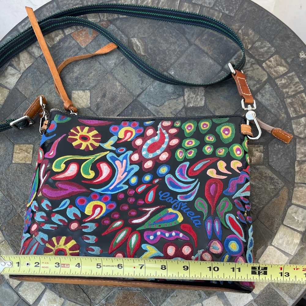 Consuela Multicolor Downtown  Crossbody purse 12”… - image 11