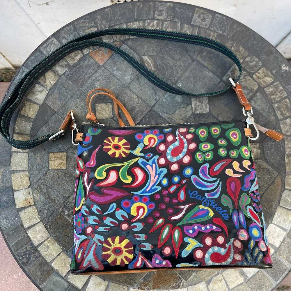 Consuela Multicolor Downtown  Crossbody purse 12”… - image 1