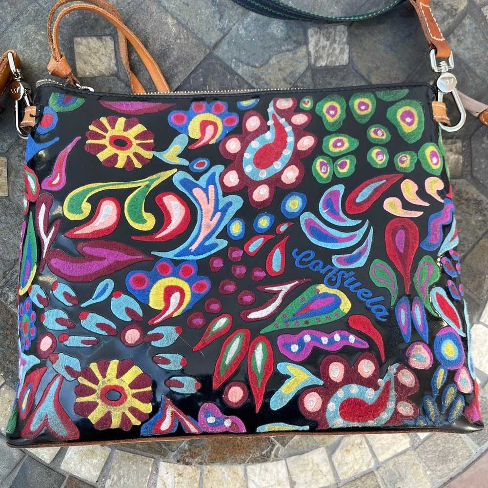 Consuela Multicolor Downtown  Crossbody purse 12”… - image 3