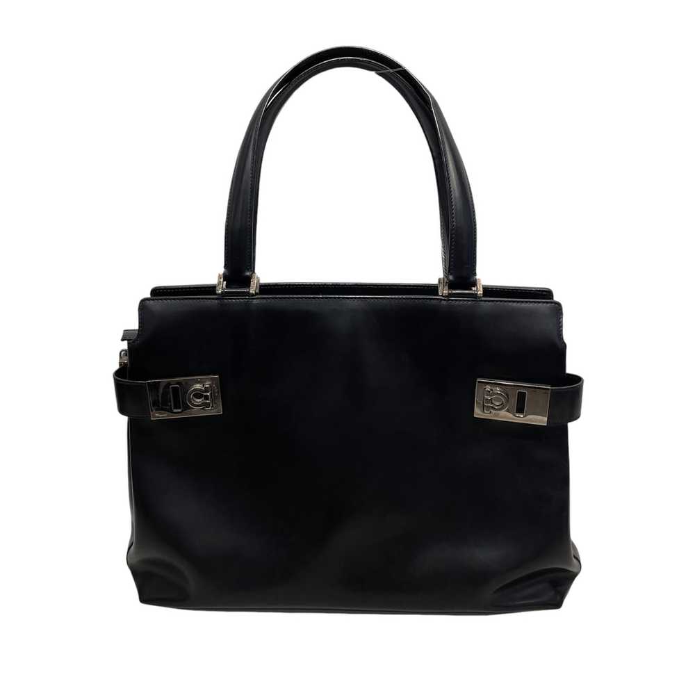 Salvatore Ferragamo/Hand Bag/Leather/BLK/ - image 1