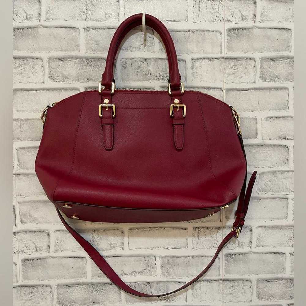 Michael Kors Ciara Large Saffiano Leather Red Sat… - image 3