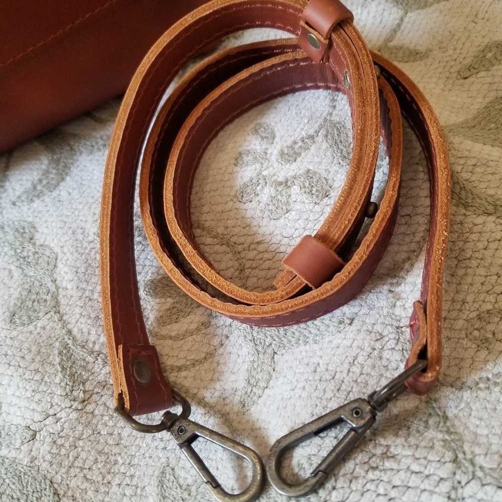 Portland Leather Goods Crossbody Tote, NWOT - image 11