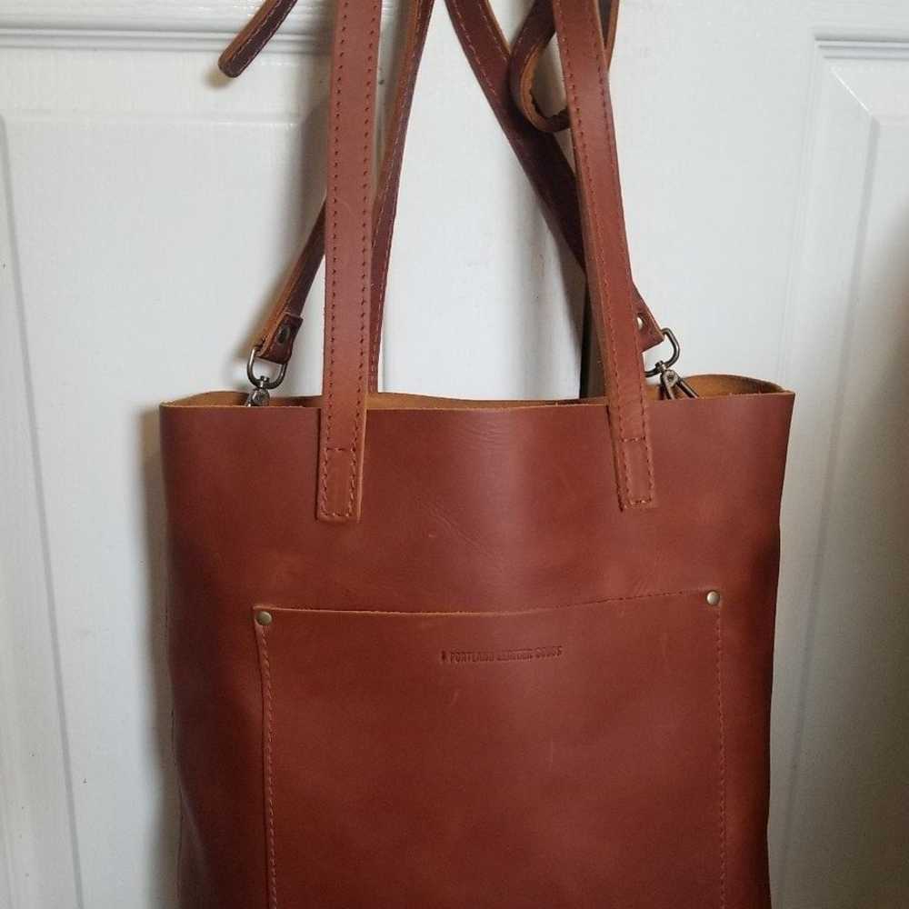 Portland Leather Goods Crossbody Tote, NWOT - image 1