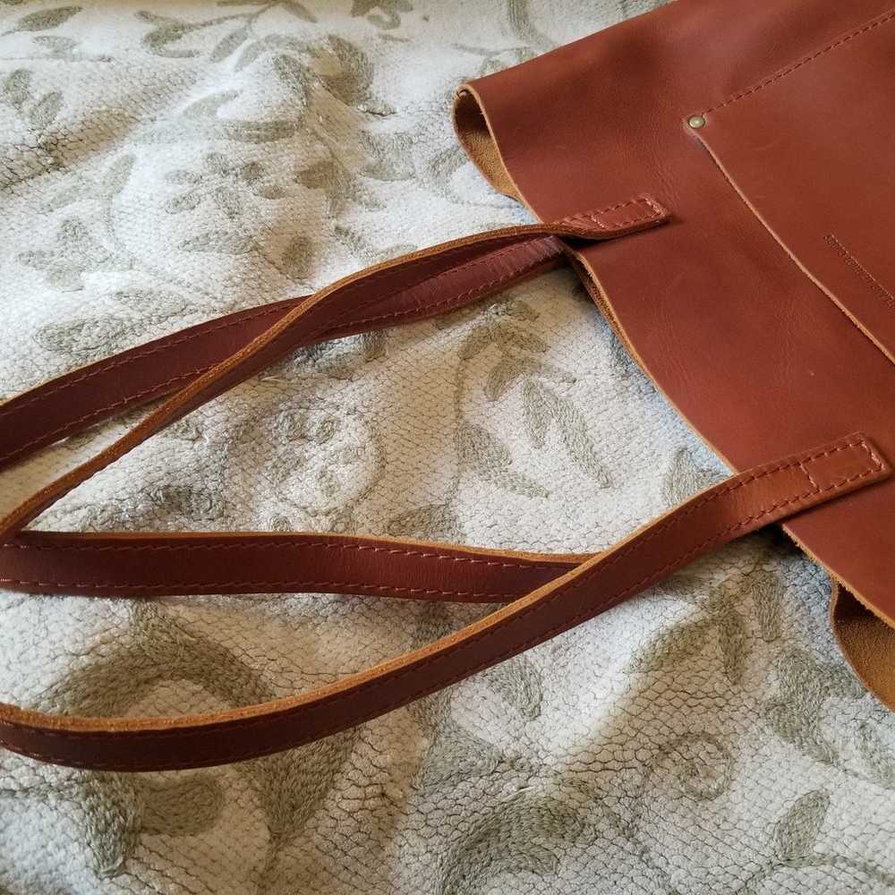 Portland Leather Goods Crossbody Tote, NWOT - image 4