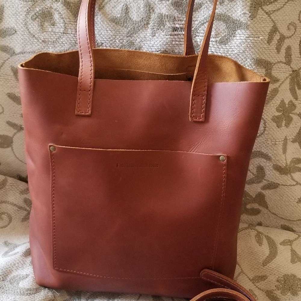 Portland Leather Goods Crossbody Tote, NWOT - image 5