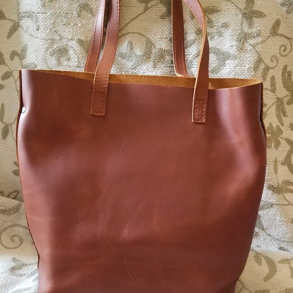 Portland Leather Goods Crossbody Tote, NWOT - image 7