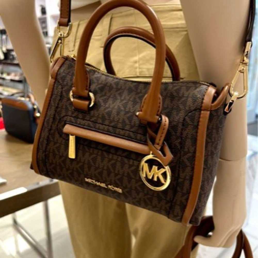 Michael Kors MK pattern leather genuine leather m… - image 2