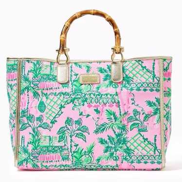 Lilly Pulitzer Psychedelic Sunshine Palm Beach Tote Bag on sale