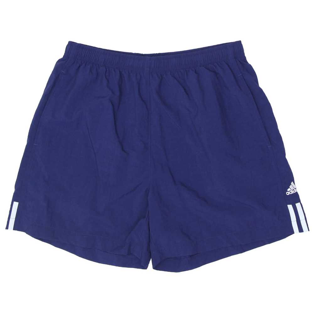 Mens Adidas Embroidered Navy Nylon Training Shorts - image 1