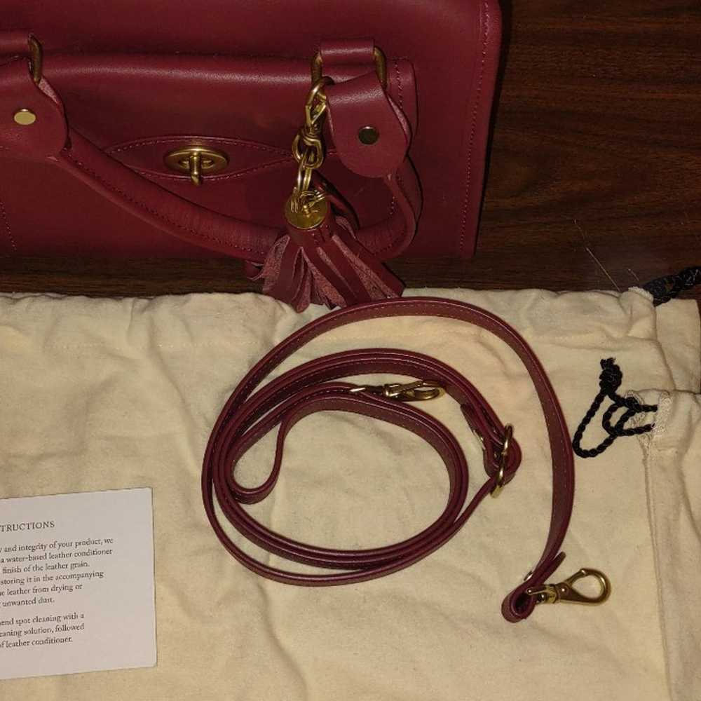 J.W. Hulme burgundy purse - image 2