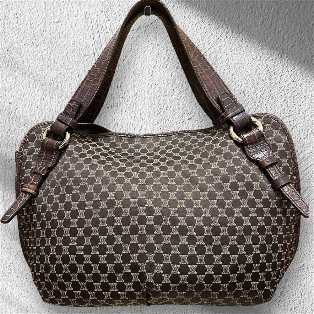 【Excellent condition】CELINE Paris Macadam Handbag… - image 2