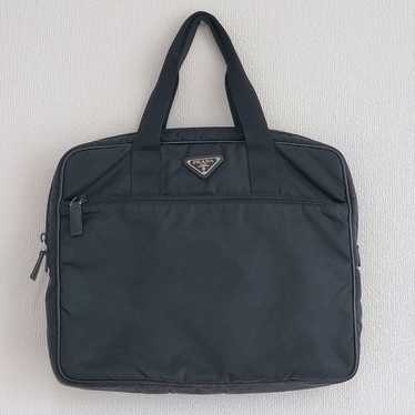 ♦ PRADA Business Bag Briefcase Black Nylon.