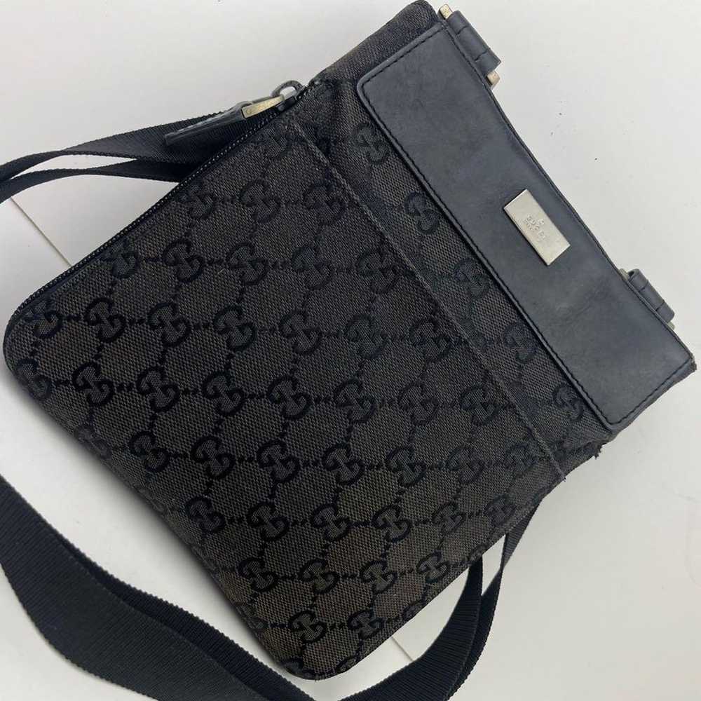 Rare GUCCI shoulder bag  Sacoche GG pattern canva… - image 1