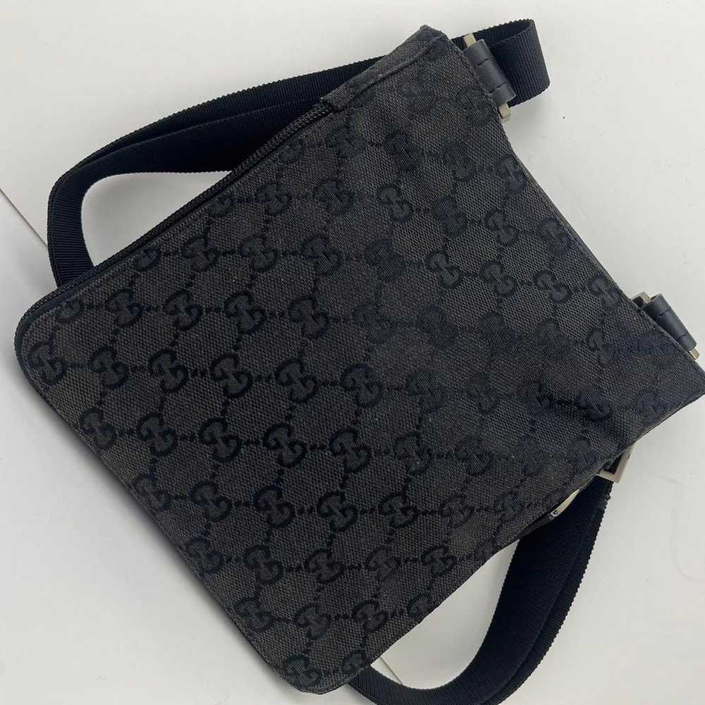 Rare GUCCI shoulder bag  Sacoche GG pattern canva… - image 2