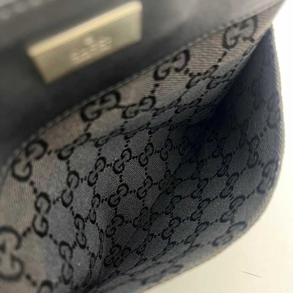 Rare GUCCI shoulder bag  Sacoche GG pattern canva… - image 9