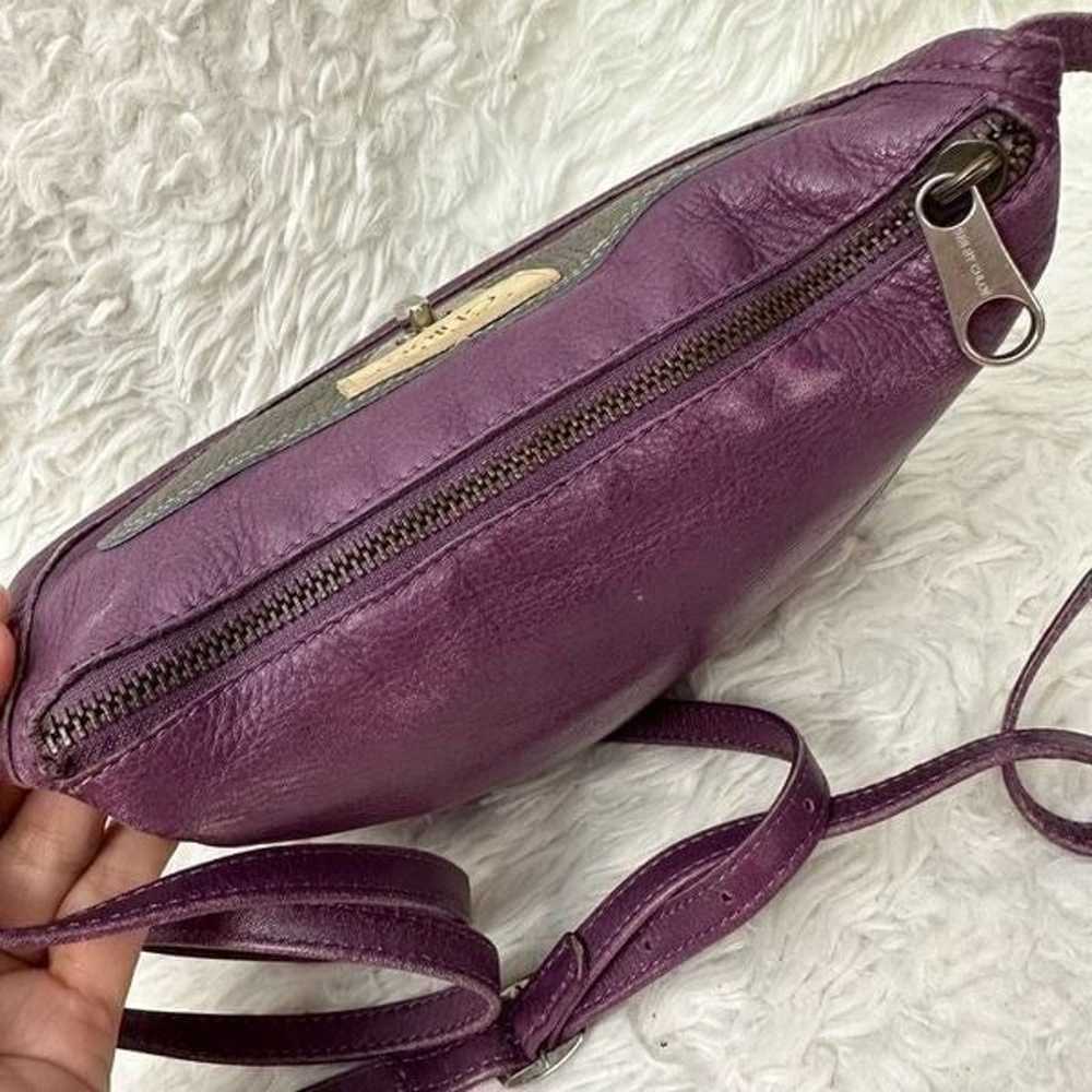 SEE BY CHLOE Purple Leather Flap Crossbody / Shou… - image 4