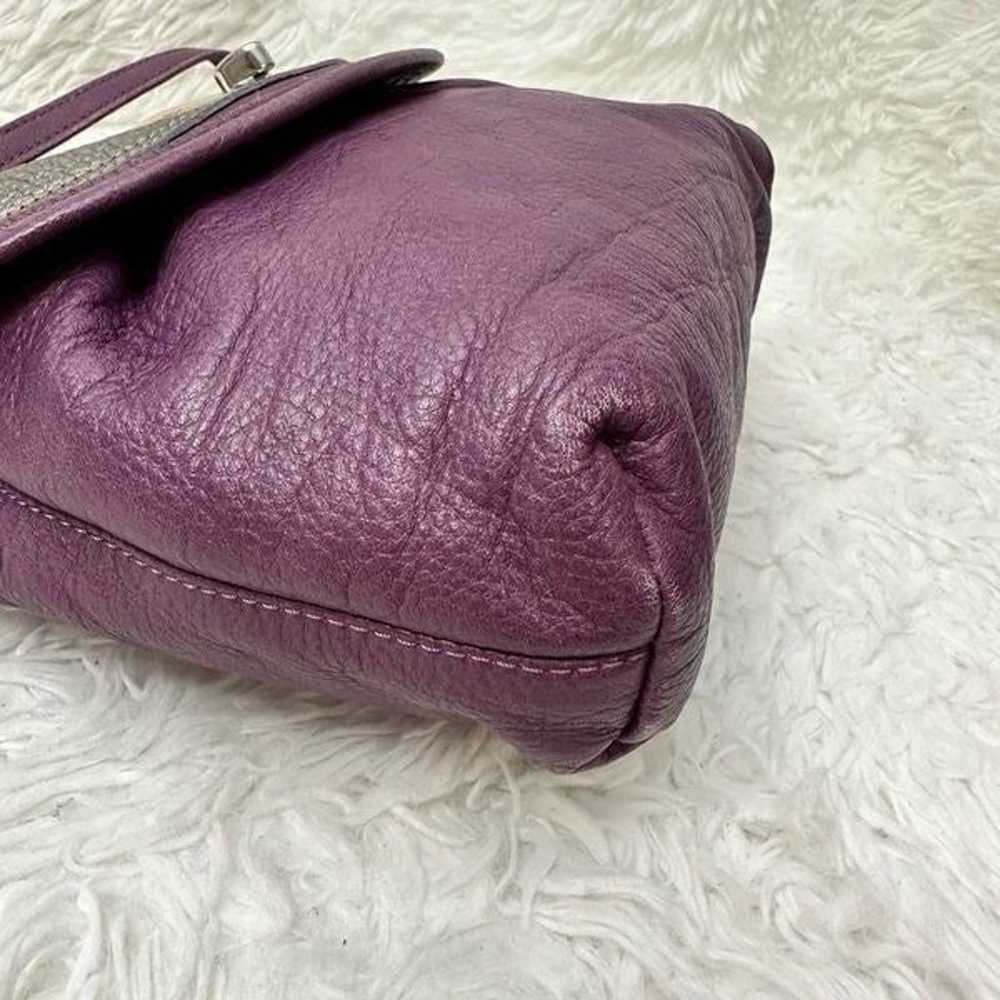 SEE BY CHLOE Purple Leather Flap Crossbody / Shou… - image 7