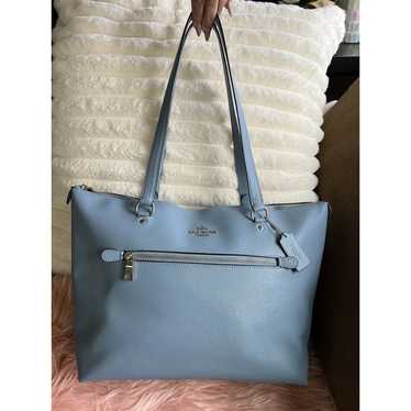 Coach Gallery Tote in Baby Blue