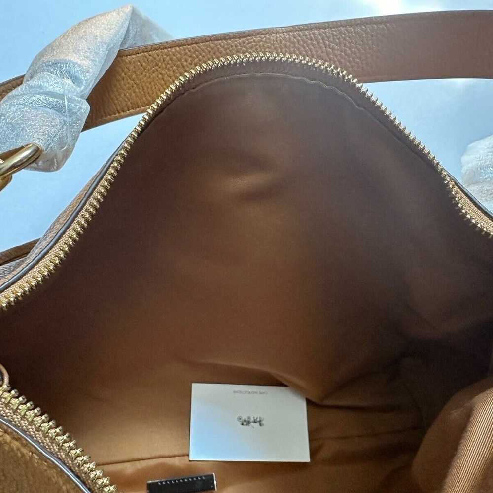 NWOT COACH MIA Light Brown LEATHER Crossbody Shou… - image 9