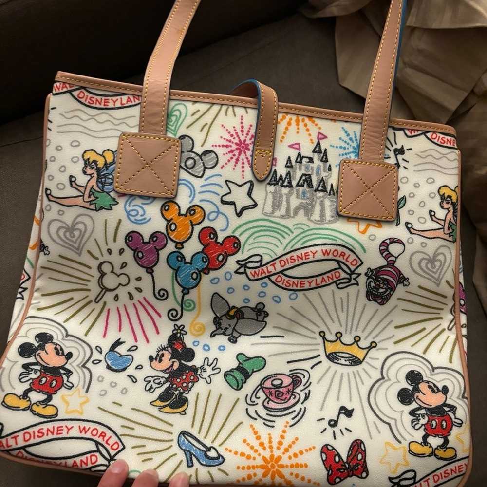 Large Disney Dooney and Bourke Sketch Tote - image 2