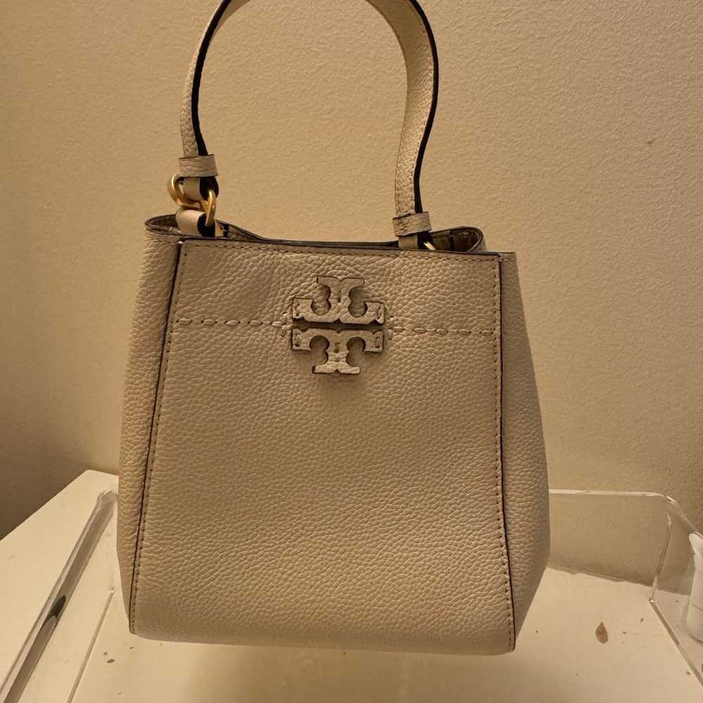 Tory Burch McGraw Small Leather Bucket Bag - image 1