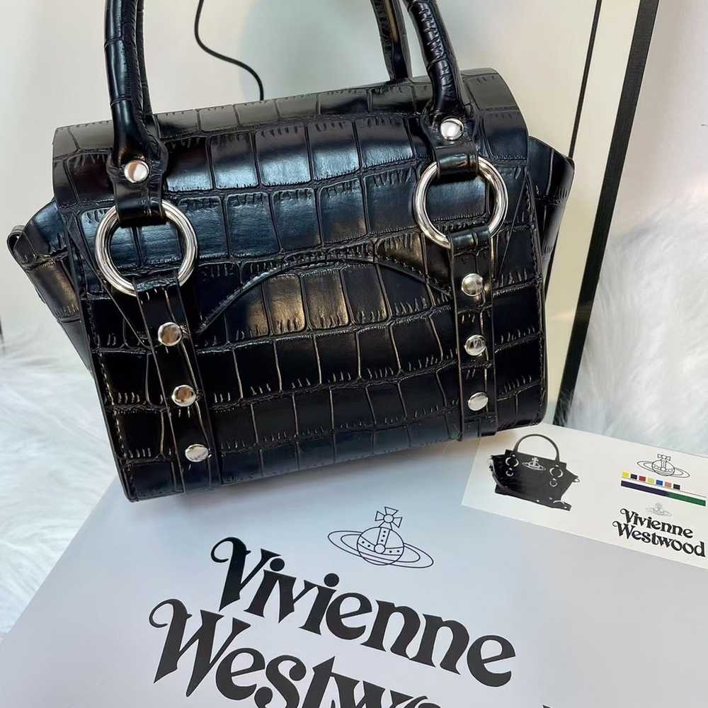 NWT Vivienne Westwood BETTY MINI Croc Handbag - image 1