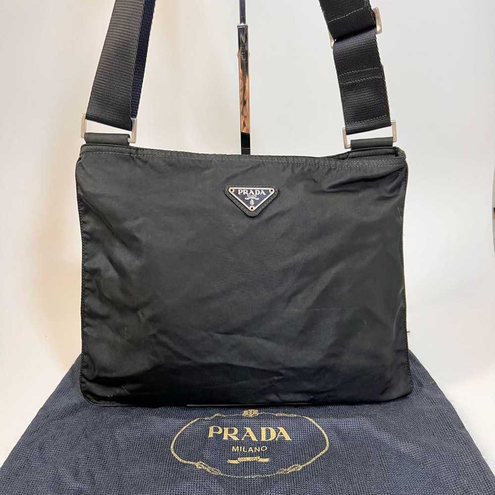 PRADA Shoulder Bag Triangle Plate Crossbody Nylon… - image 2