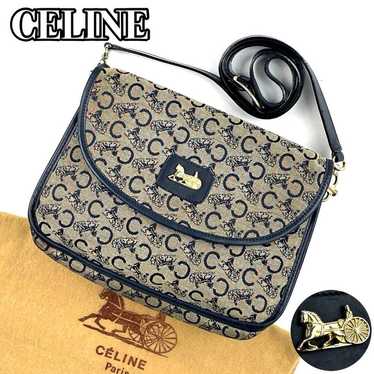 【Rare】Celine C Macadam Shoulder Bag 2WAY Carriage 