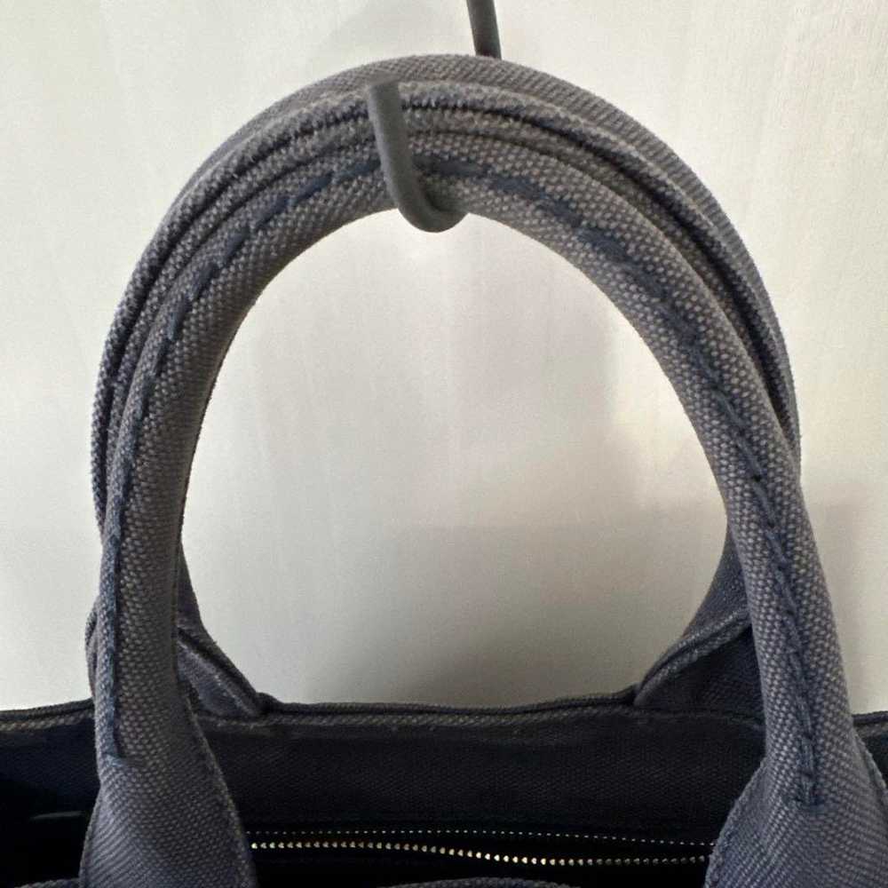 PRADA tote bag in navy canvas. - image 4