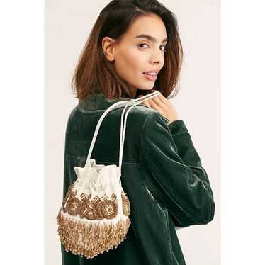 Free People Beaded Embellished Pouch