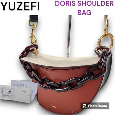 Yuzefi 2WAY Doris Shoulder Bag Half Moon Bicolor L