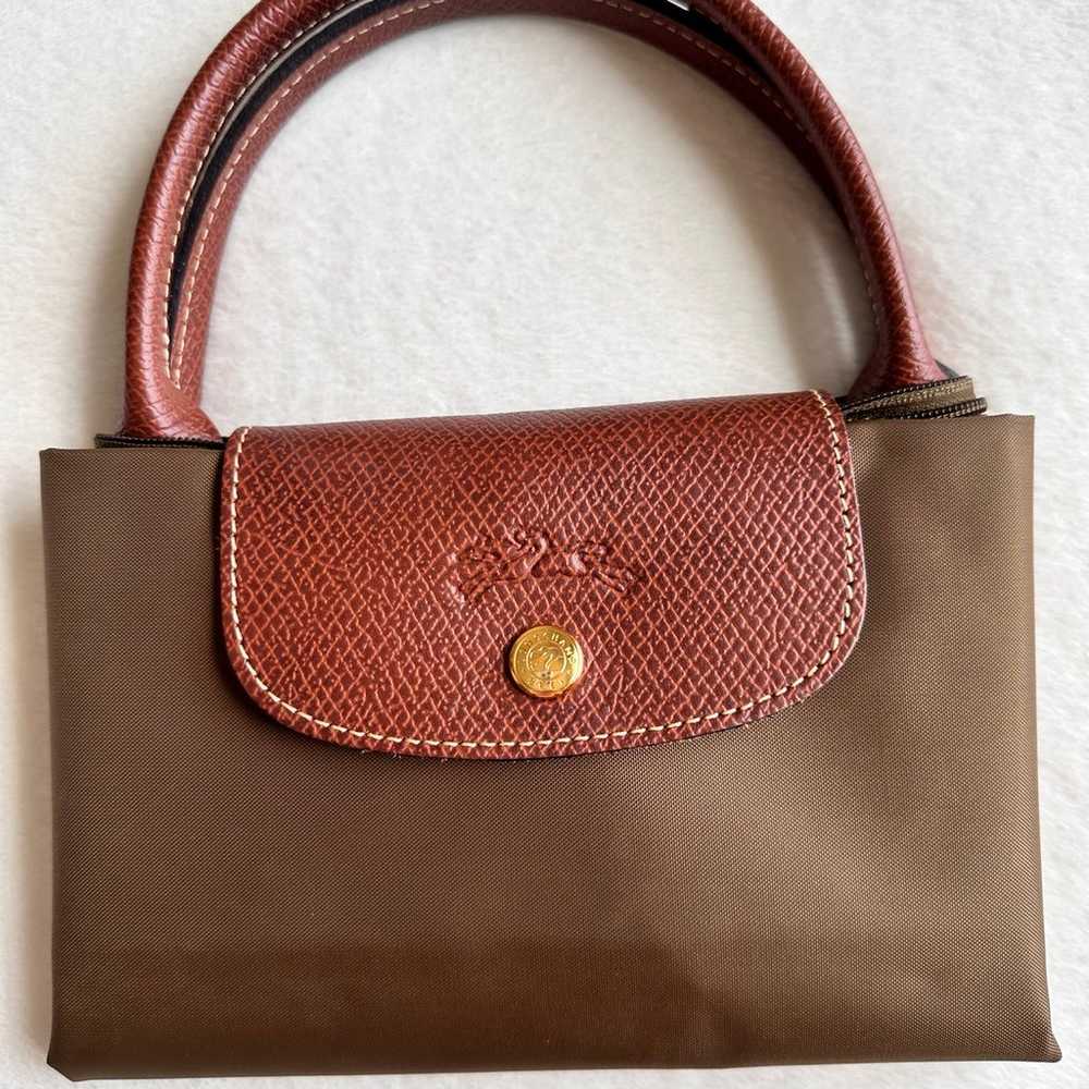 Longchamp Le Pliage Original M Top Handle Olive G… - image 2