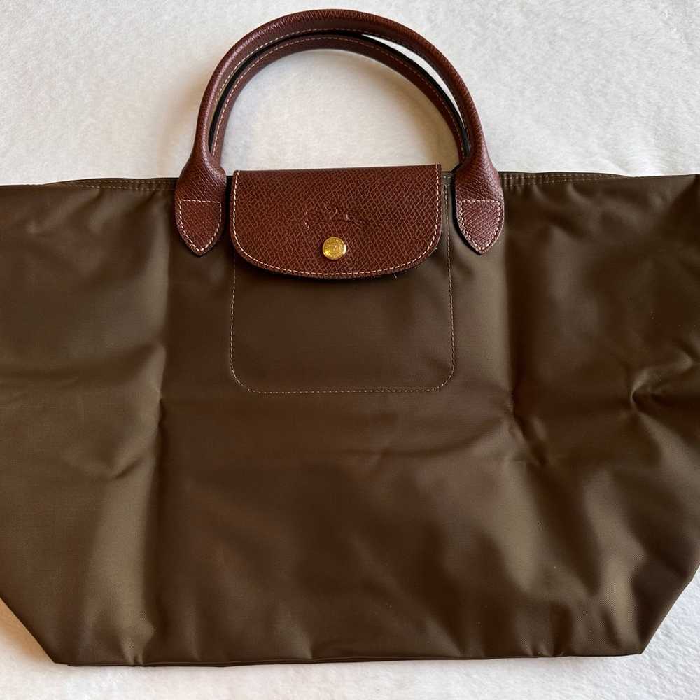 Longchamp Le Pliage Original M Top Handle Olive G… - image 8