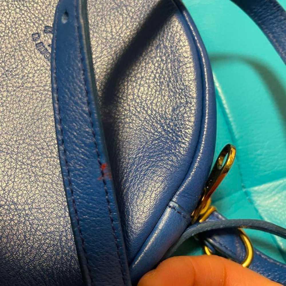 Il Bisonte, round, blue shoulder bag - image 3