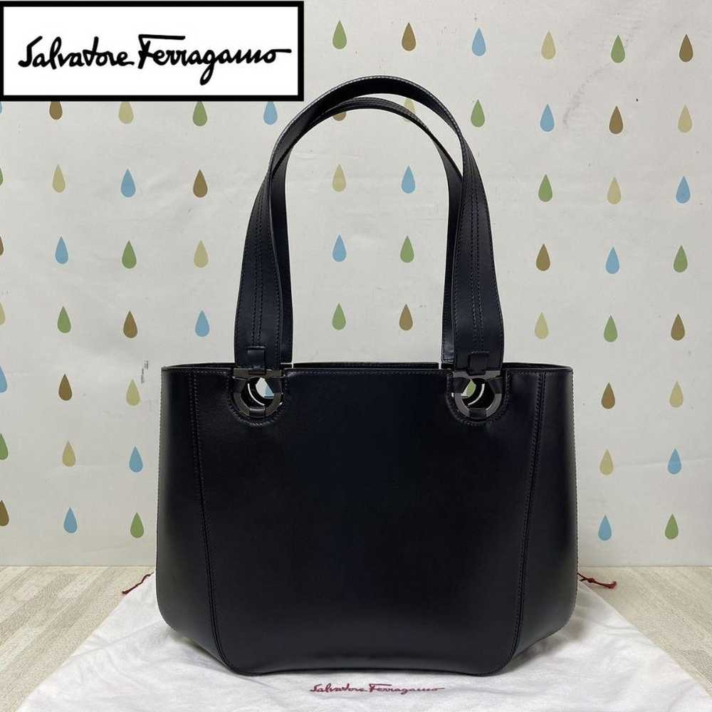 Almost unused Ferragamo Gancini leather handbag. - image 1